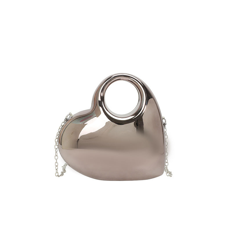 Versatile Trendy Heart Evening Bag