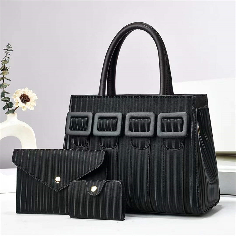 Large Capacity Three-Piece Handbag