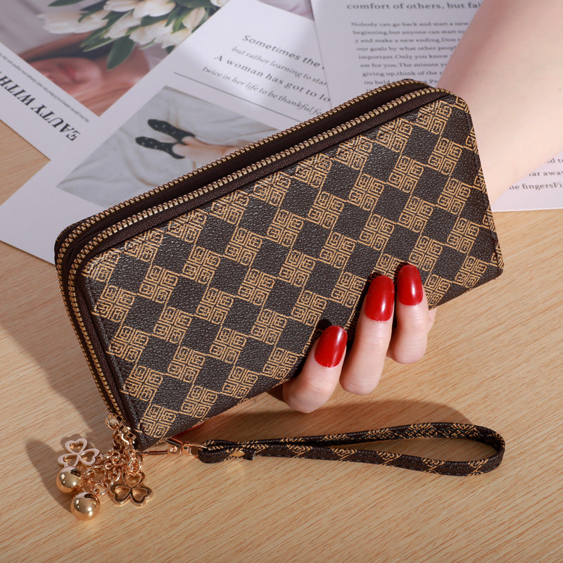 Women's Hand Holding Double Zip Large-capacity Wallet