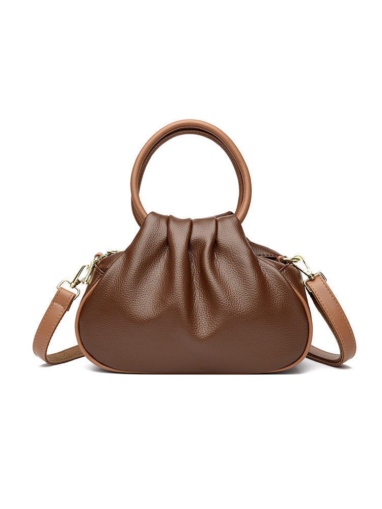 Pleated Crossbody Shoulder Bag