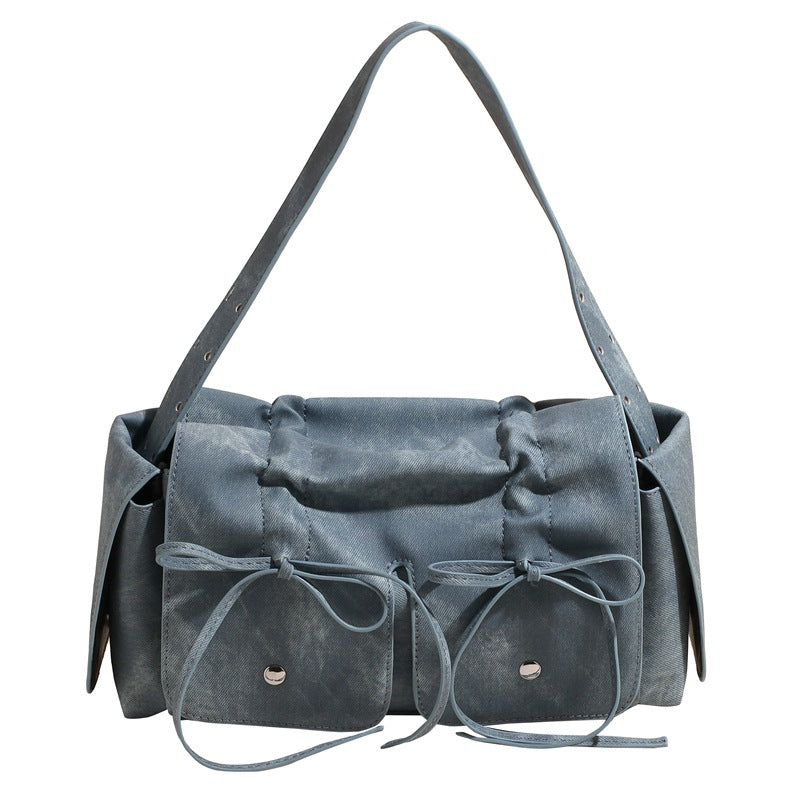 Square Bow Hand Messenger Bag