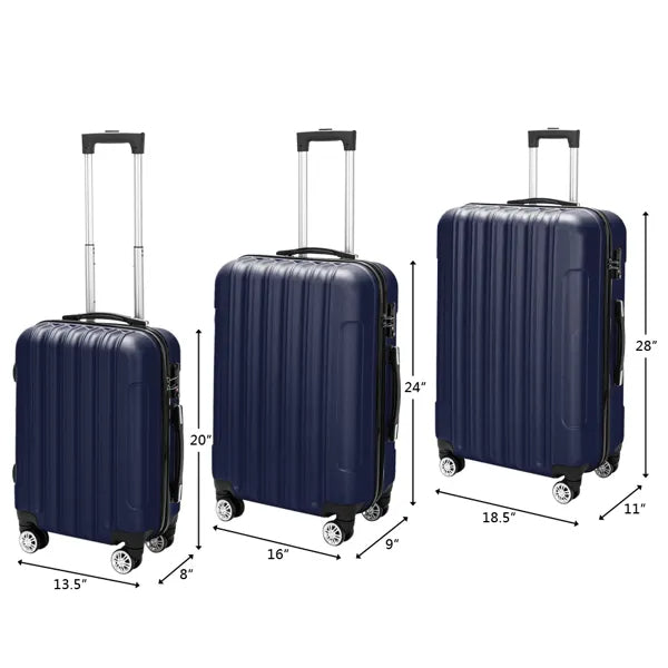 3-in-1 Multifunctional Large Capacity Traveling Storage Suitcase Luggage Set