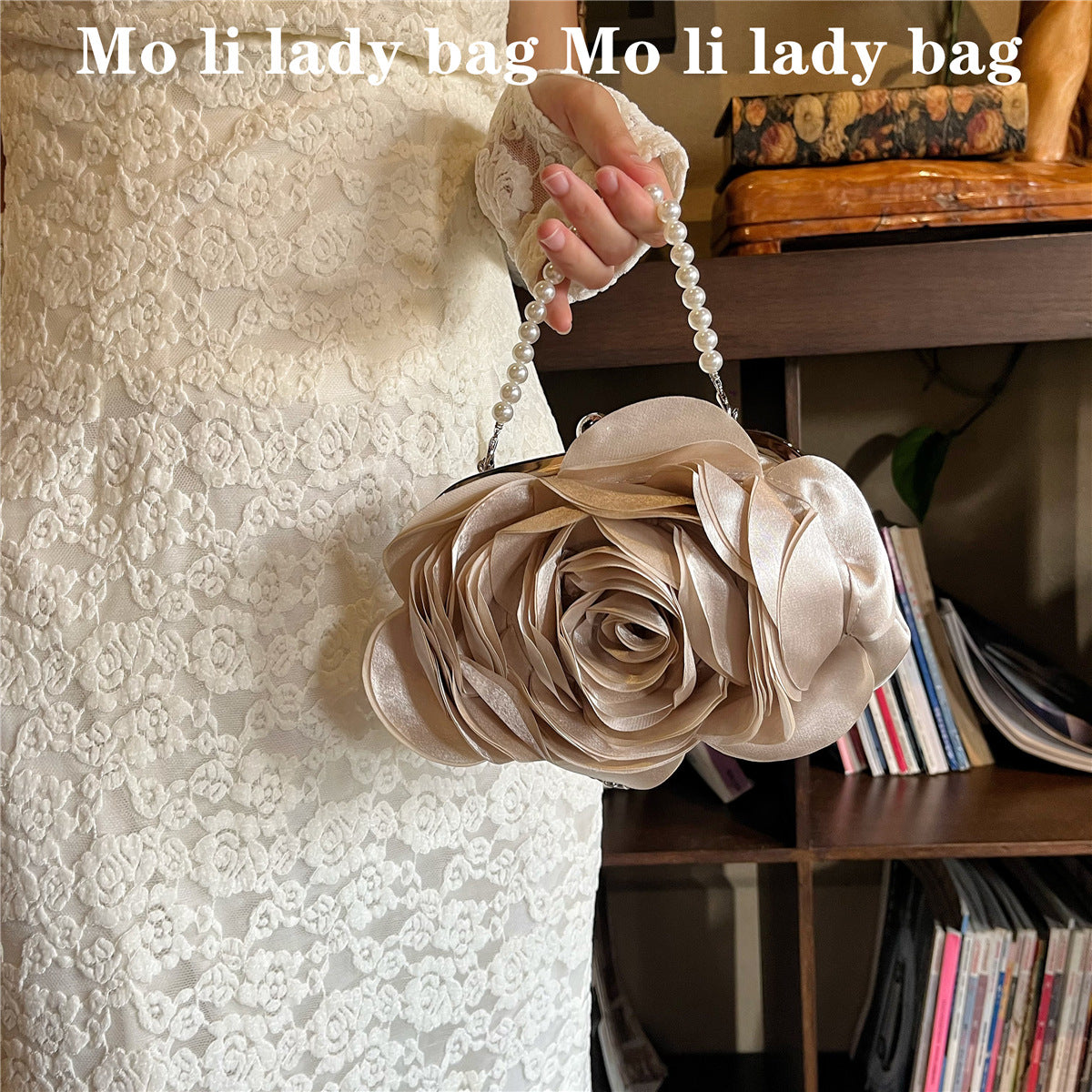 Retro Dinner Bag Flower Clutch