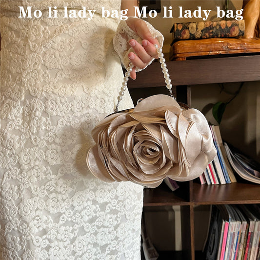 Retro Dinner Bag Flower Clutch