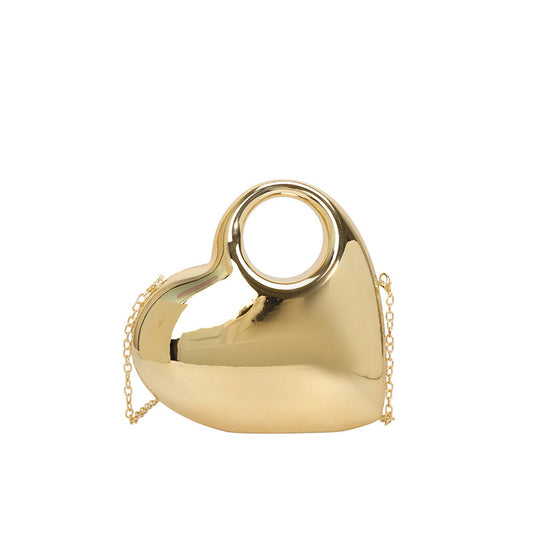 Versatile Trendy Heart Evening Bag