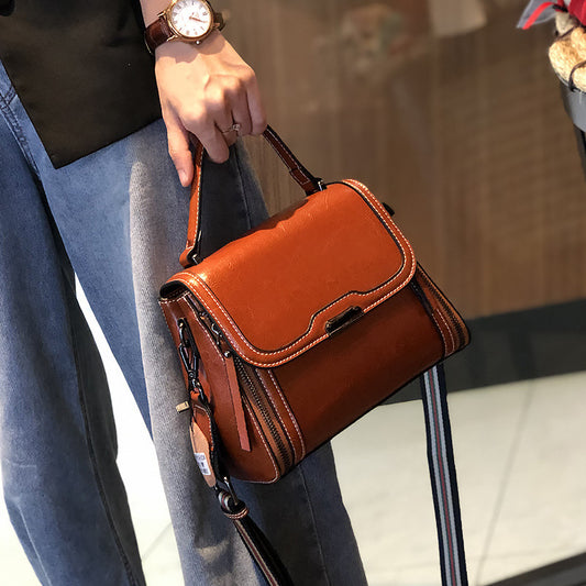 Leather Large Capacity Messenger Bag