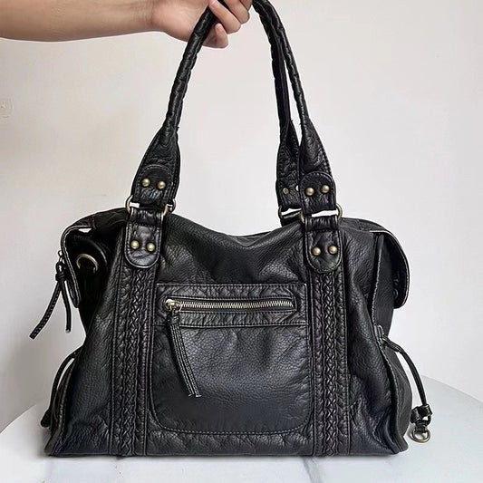 Retro Motorcycle Shoulder Messenger Bag