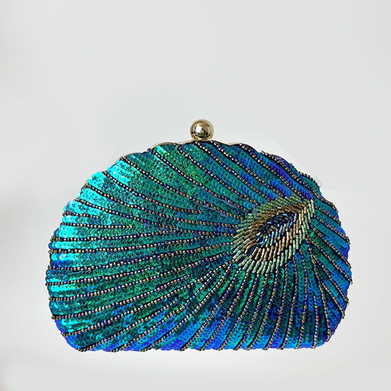 Vintage Beaded One-shoulder Crossbody Chain Handbag