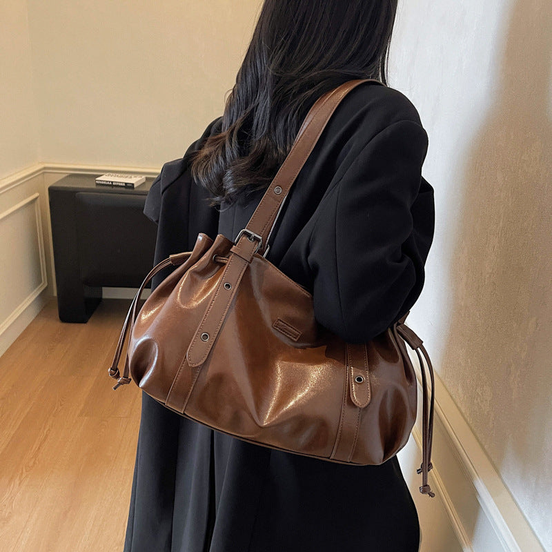 Large-capacity Luxury Pleated Underarm Bag