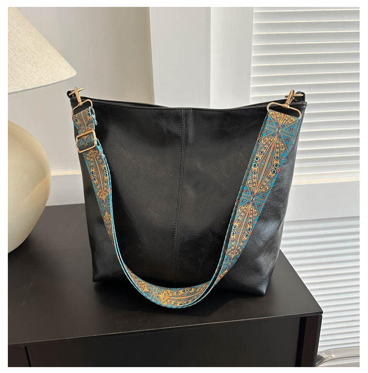 Large Capacity Bucket Crossbody Fashion Handbag